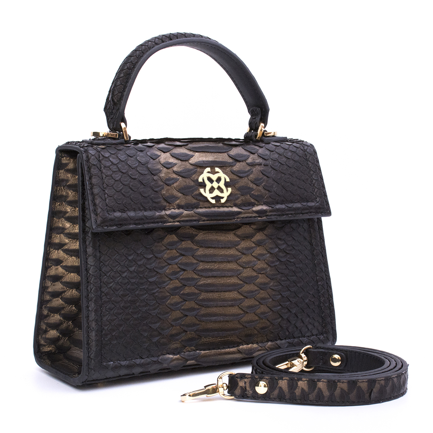 Genuine Python Leather Handbag