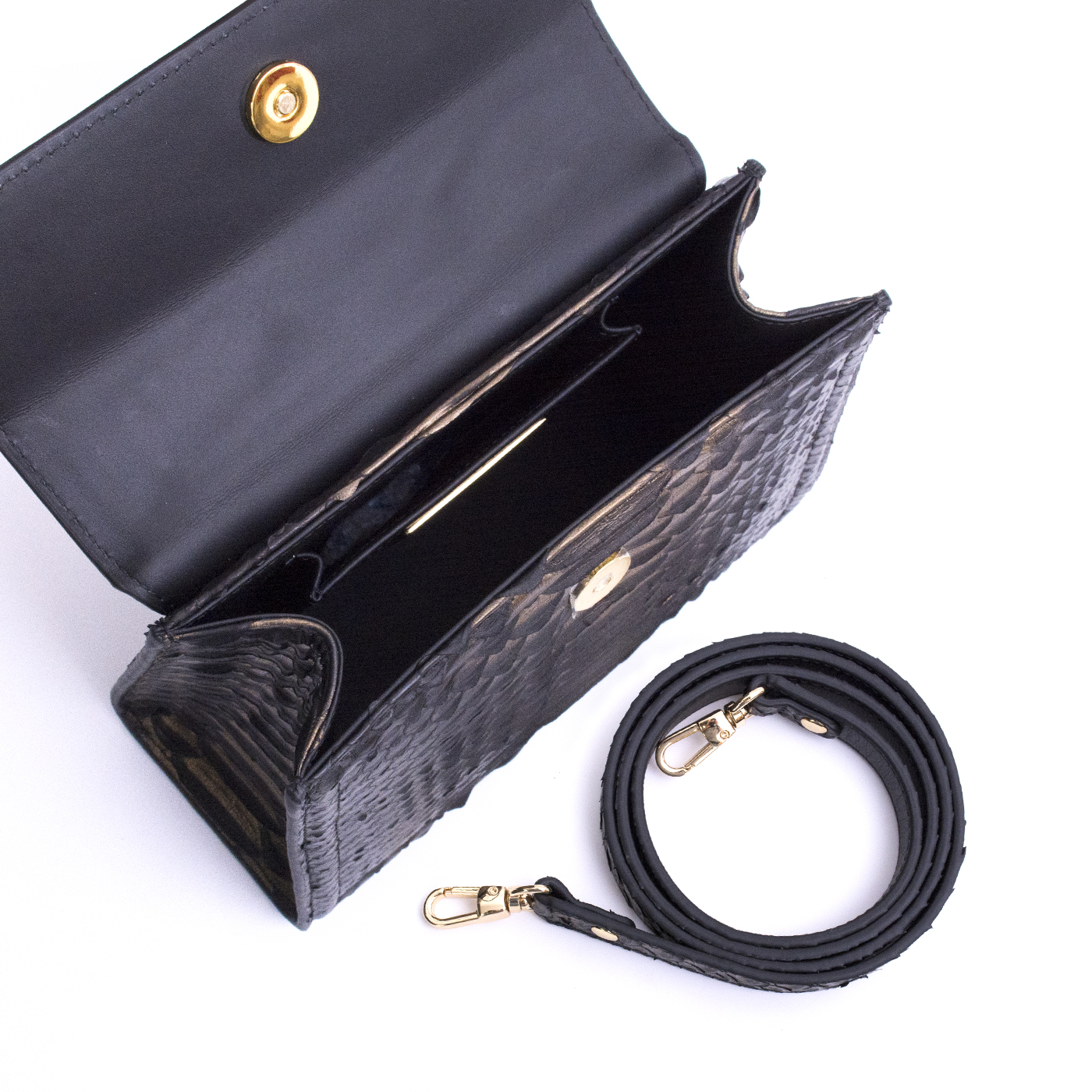 Genuine Python Leather Handbag