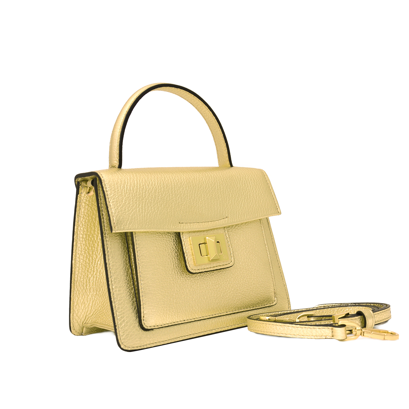 Grain Soft Leather Handbag