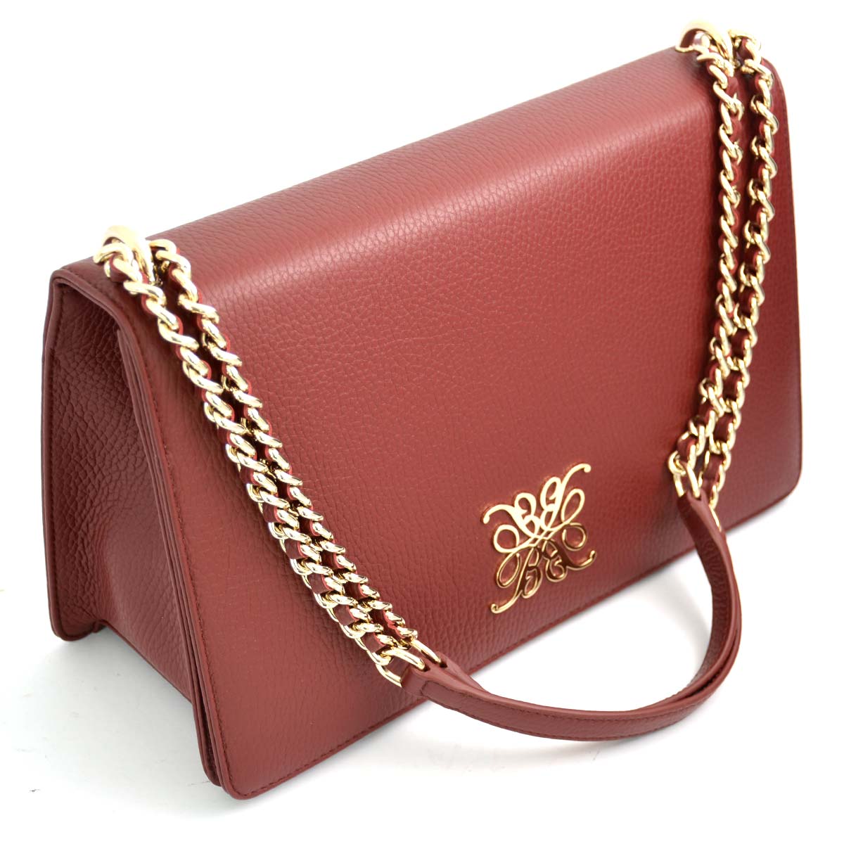 Elegant Maroon Leather Slingbag