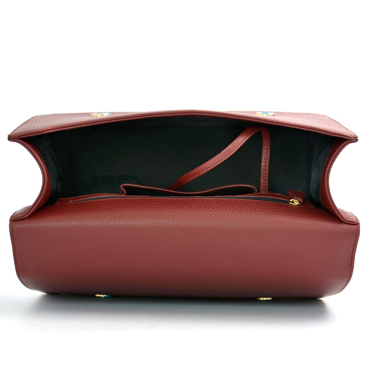 Elegant Maroon Leather Slingbag