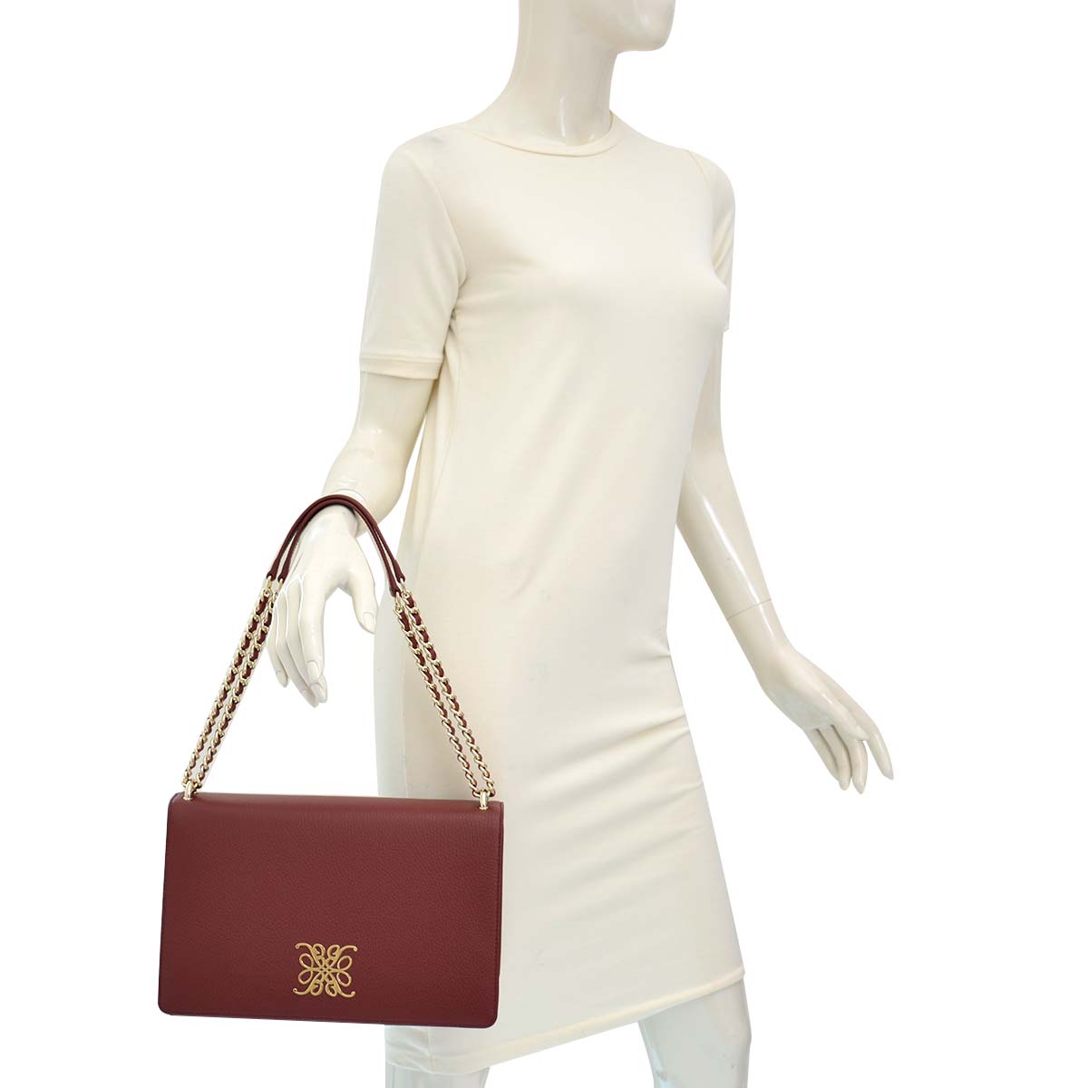 Elegant Maroon Leather Slingbag