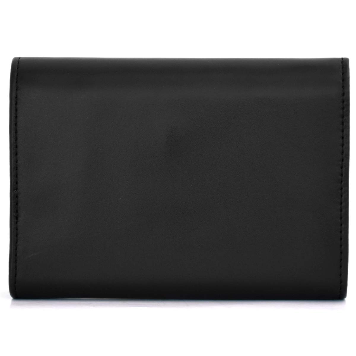 Ripani Tri-Fold Black Color Leather Women Wallet