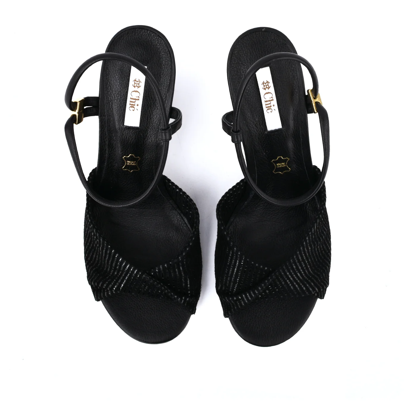 Wedge Slipper With Metallic Details