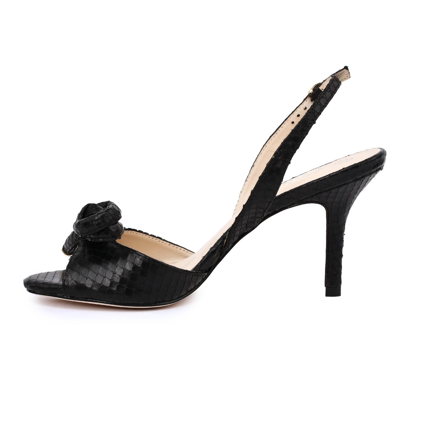 Trendy Slingback with Bow Tie Adornment