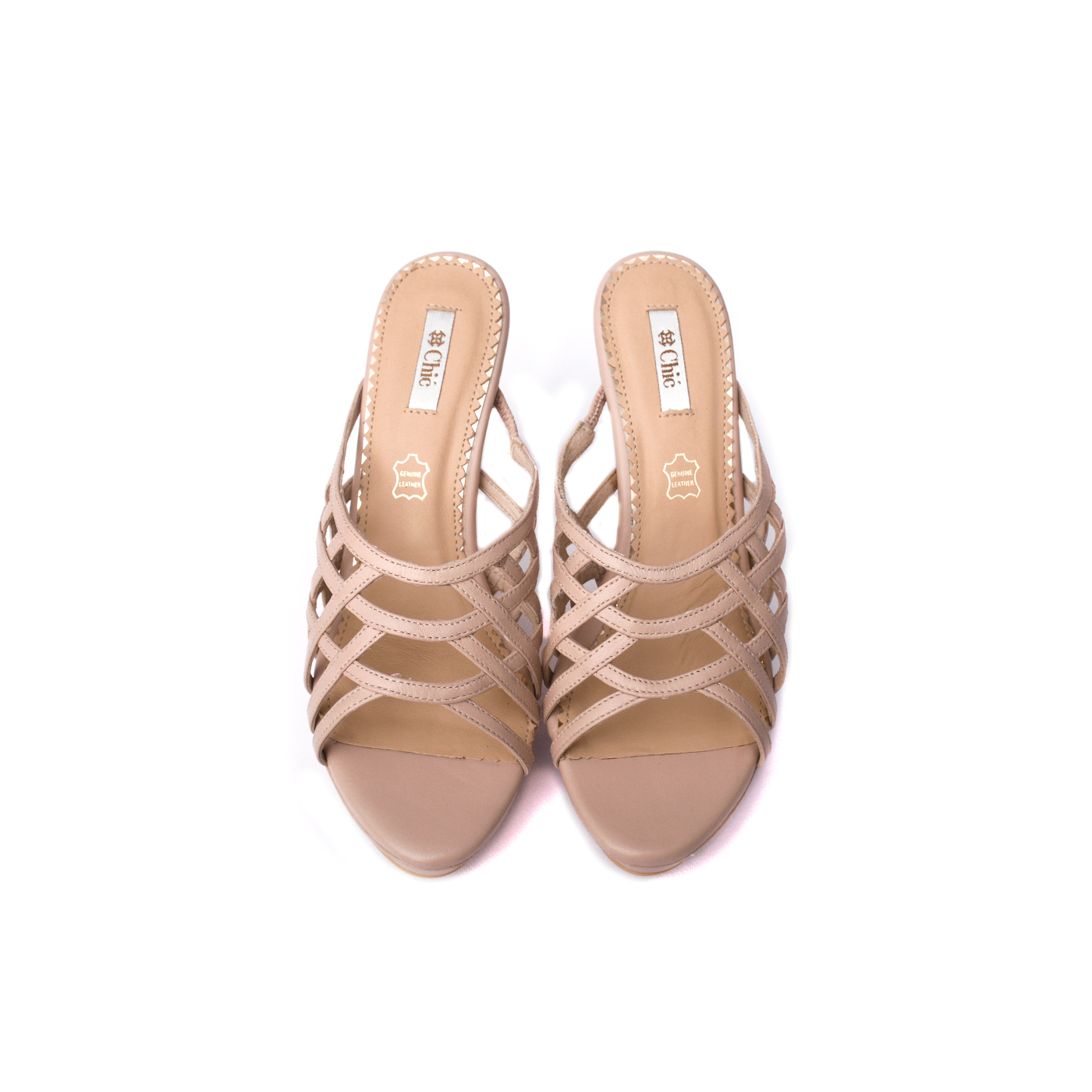 Chic High Heel Platform Slippers