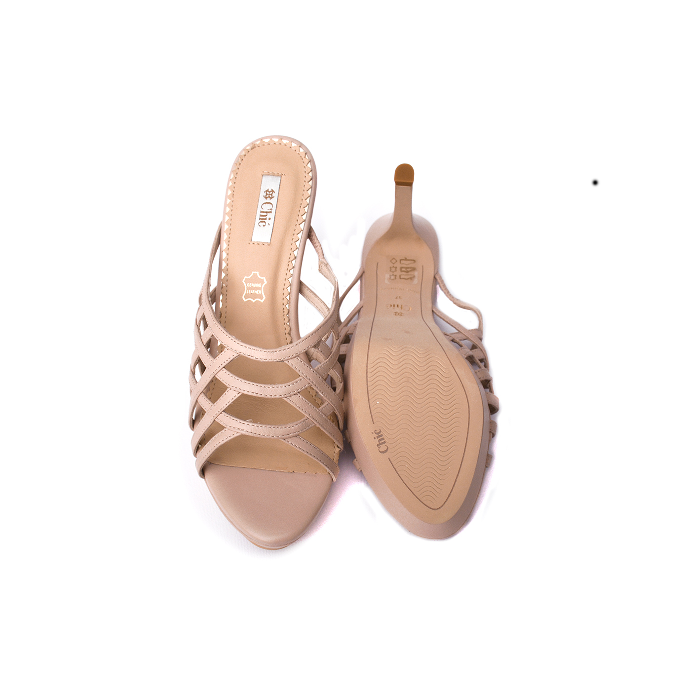 Chic High Heel Platform Slippers